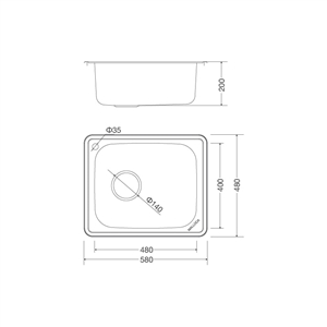 Chậu rửa chén Malloca MS 1023